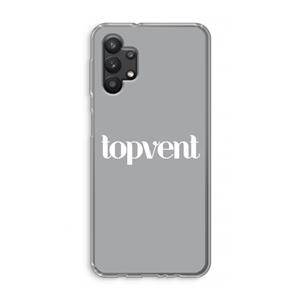 CaseCompany Topvent Grijs Wit: Samsung Galaxy A32 5G Transparant Hoesje