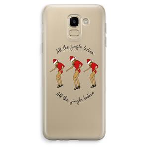 CaseCompany Jingle Ladies: Samsung Galaxy J6 (2018) Transparant Hoesje
