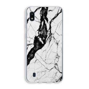 CaseCompany Witte marmer 2: Samsung Galaxy A10 Transparant Hoesje
