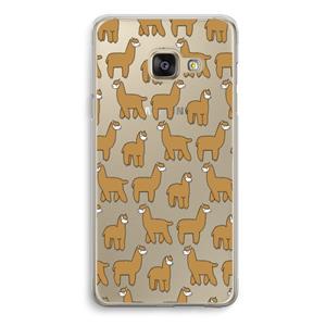 CaseCompany Alpacas: Samsung Galaxy A3 (2016) Transparant Hoesje