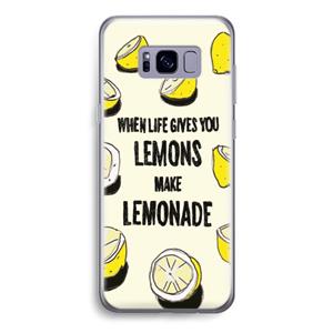 CaseCompany Lemonade: Samsung Galaxy S8 Transparant Hoesje