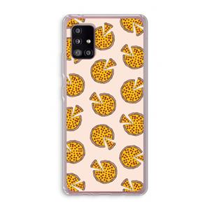 CaseCompany You Had Me At Pizza: Samsung Galaxy A51 5G Transparant Hoesje