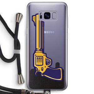 CaseCompany Pew Pew Pew: Samsung Galaxy S8 Plus Transparant Hoesje met koord
