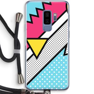 CaseCompany Pop Art #3: Samsung Galaxy S9 Plus Transparant Hoesje met koord
