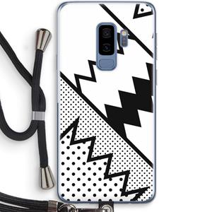 CaseCompany Pop Art #5: Samsung Galaxy S9 Plus Transparant Hoesje met koord