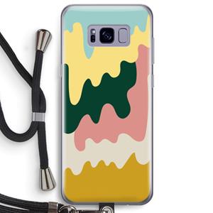 CaseCompany Baar B: Samsung Galaxy S8 Plus Transparant Hoesje met koord