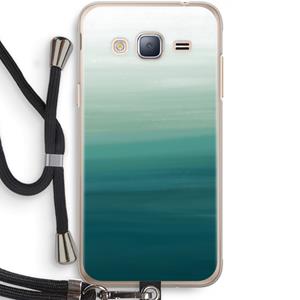 CaseCompany Ocean: Samsung Galaxy J3 (2016) Transparant Hoesje met koord