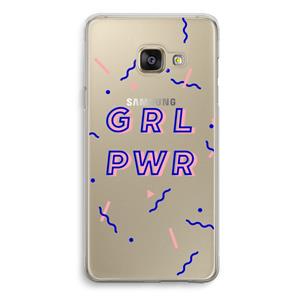 CaseCompany GRL PWR: Samsung Galaxy A3 (2016) Transparant Hoesje