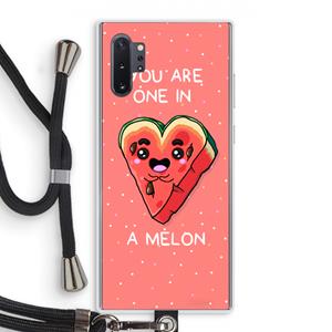 CaseCompany One In A Melon: Samsung Galaxy Note 10 Plus Transparant Hoesje met koord