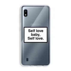 CaseCompany Self love: Samsung Galaxy A10 Transparant Hoesje