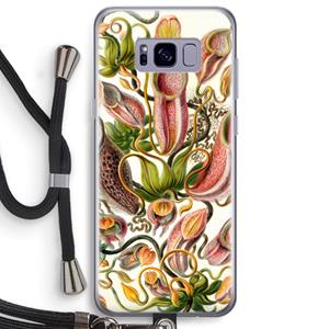 CaseCompany Haeckel Nepenthaceae: Samsung Galaxy S8 Plus Transparant Hoesje met koord