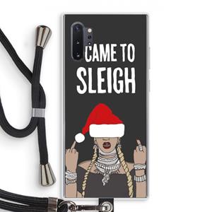 CaseCompany Came To Sleigh: Samsung Galaxy Note 10 Plus Transparant Hoesje met koord