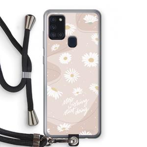 CaseCompany Daydreaming becomes reality: Samsung Galaxy A21s Transparant Hoesje met koord