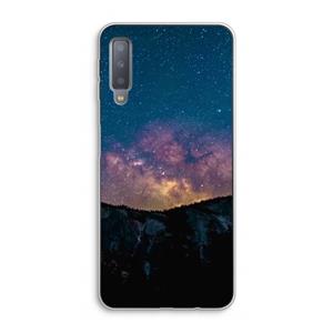 CaseCompany Travel to space: Samsung Galaxy A7 (2018) Transparant Hoesje