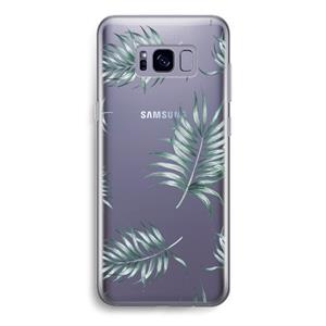 CaseCompany Simple leaves: Samsung Galaxy S8 Transparant Hoesje
