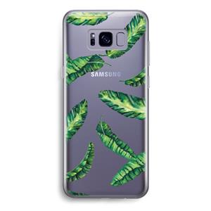 CaseCompany Lange bladeren: Samsung Galaxy S8 Transparant Hoesje