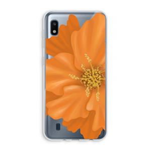 CaseCompany Orange Ellila flower: Samsung Galaxy A10 Transparant Hoesje