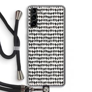 CaseCompany Crazy shapes: Samsung Galaxy S21 Plus Transparant Hoesje met koord