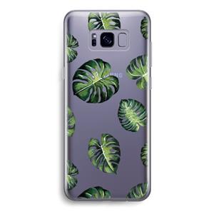 CaseCompany Tropische bladeren: Samsung Galaxy S8 Transparant Hoesje