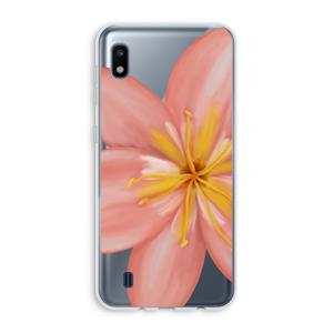 CaseCompany Pink Ellila Flower: Samsung Galaxy A10 Transparant Hoesje
