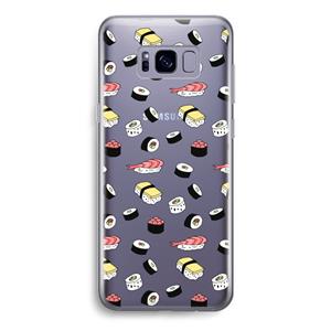 CaseCompany Sushi time: Samsung Galaxy S8 Transparant Hoesje