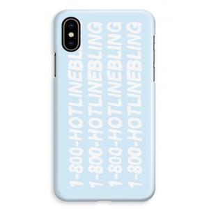 CaseCompany Hotline bling blue: iPhone XS Max Volledig Geprint Hoesje