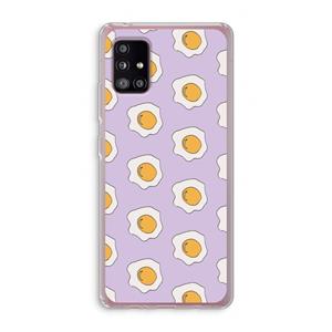 CaseCompany Bacon to my eggs #1: Samsung Galaxy A51 5G Transparant Hoesje