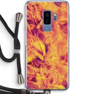 CaseCompany Eternal Fire: Samsung Galaxy S9 Plus Transparant Hoesje met koord