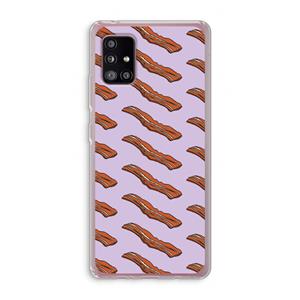 CaseCompany Bacon to my eggs #2: Samsung Galaxy A51 5G Transparant Hoesje