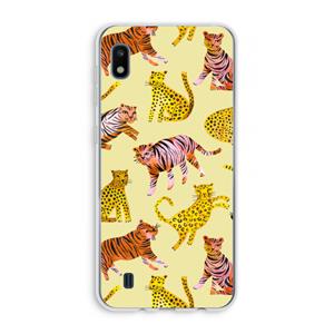 CaseCompany Cute Tigers and Leopards: Samsung Galaxy A10 Transparant Hoesje
