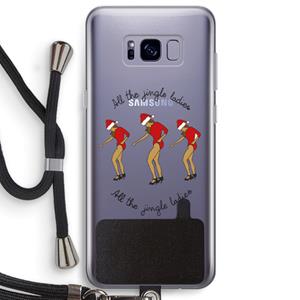 CaseCompany Jingle Ladies: Samsung Galaxy S8 Plus Transparant Hoesje met koord