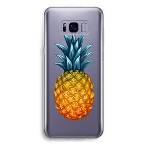 CaseCompany Grote ananas: Samsung Galaxy S8 Transparant Hoesje