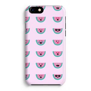 CaseCompany Smiley watermeloenprint: Volledig Geprint iPhone 7 Plus Hoesje