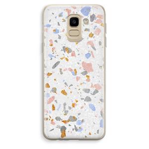 CaseCompany Terrazzo N°8: Samsung Galaxy J6 (2018) Transparant Hoesje