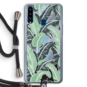 CaseCompany This Sh*t Is Bananas: Samsung Galaxy A20s Transparant Hoesje met koord
