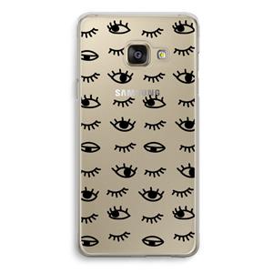 CaseCompany Eye pattern #2: Samsung Galaxy A3 (2016) Transparant Hoesje