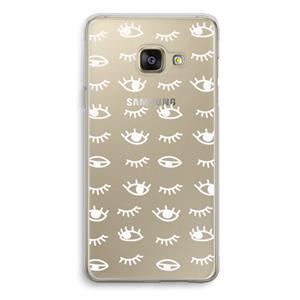 CaseCompany Eye pattern #3: Samsung Galaxy A3 (2016) Transparant Hoesje