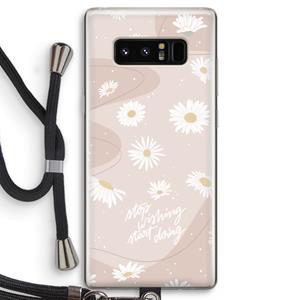 CaseCompany Daydreaming becomes reality: Samsung Galaxy Note 8 Transparant Hoesje met koord