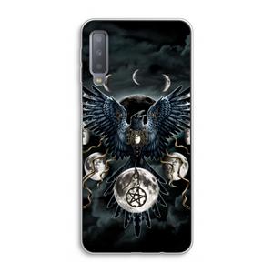 CaseCompany Sinister Wings: Samsung Galaxy A7 (2018) Transparant Hoesje