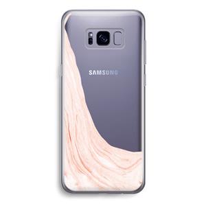 CaseCompany Peach bath: Samsung Galaxy S8 Transparant Hoesje
