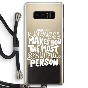 CaseCompany The prettiest: Samsung Galaxy Note 8 Transparant Hoesje met koord