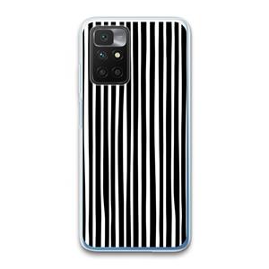 CaseCompany Stripes: Xiaomi Redmi 10 Transparant Hoesje