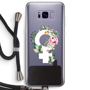 CaseCompany Venus: Samsung Galaxy S8 Plus Transparant Hoesje met koord