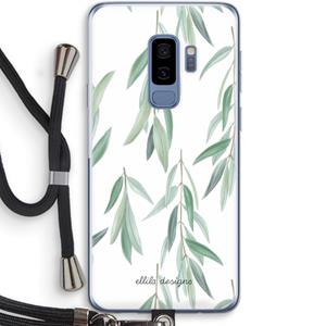 CaseCompany Branch up your life: Samsung Galaxy S9 Plus Transparant Hoesje met koord