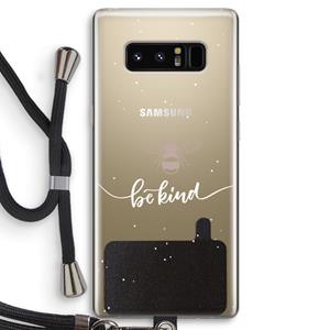 CaseCompany Be(e) kind: Samsung Galaxy Note 8 Transparant Hoesje met koord