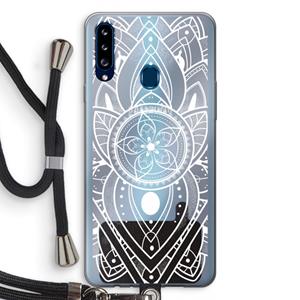 CaseCompany It's Complicated: Samsung Galaxy A20s Transparant Hoesje met koord