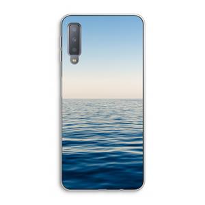 CaseCompany Water horizon: Samsung Galaxy A7 (2018) Transparant Hoesje