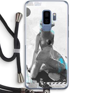 CaseCompany I will not feel a thing: Samsung Galaxy S9 Plus Transparant Hoesje met koord