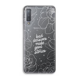CaseCompany Good stories: Samsung Galaxy A7 (2018) Transparant Hoesje