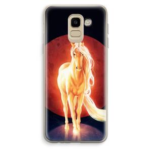 CaseCompany Last Unicorn: Samsung Galaxy J6 (2018) Transparant Hoesje